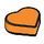 LEGO Orange Fliese 1 x 1 Herz (5529 / 39739)