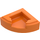 LEGO Orange Tile 1 x 1 Quarter Circle (25269 / 84411)