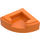 LEGO Orange Tuile 1 x 1 Trimestre Cercle (25269 / 84411)