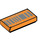 LEGO Orange Tile 1 x 2 with CALIFORNIA, 20, 15, and 136113 9 66 Pattern with Groove (3069 / 15910)