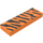 LEGO Orange Tile 1 x 3 with Tiger Stripes (54978 / 63864)