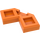 LEGO Orange Tile 2 x 2 Corner with Cutouts (27263)