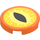 LEGO Orange Tile 2 x 2 Round with Snake Eye with Narrow Pupil with Bottom Stud Holder (14769 / 107322)