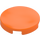 LEGO Orange Tile 2 x 2 Round with &quot;X&quot; Bottom (4150)