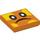 LEGO Orange Tile 2 x 2 with Bramball Face with Groove (76890 / 102200)