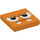 LEGO orange Flise 2 x 2 med Goombrat Ansigt med rille (3068 / 94933)