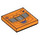 LEGO Orange Tuile 2 x 2 avec Fusée Mech Chest Vent avec rainure (3068 / 101681)