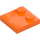 LEGO Orange Tile 2 x 2 with Studs on Edge (33909)