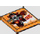 LEGO Orange Tuile 2 x 2 avec Vampire sur Moto avec rainure (3068)