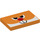 LEGO Orange Fliese 2 x 3 mit Waddlewing Gesicht (26603 / 94707)