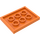 LEGO Orange Fliese 3 x 4 mit Vier Bolzen (17836 / 88646)