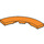 LEGO Orange Fliese 4 x 4 Gebogen Ecke mit Cutouts (3477 / 27507)
