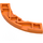 LEGO Orange Tile 4 x 4 Curved Corner with Cutouts (3477 / 27507)