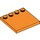 LEGO Orange Tuile 4 x 4 avec Goujons sur Bord (6179)