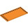 LEGO Orange Tuile 6 x 12 avec Goujons sur 3 Edges (6178)
