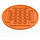 LEGO Orange Tuile 8 x 8 Rond avec 2 x 2 Centre Goujons (6177)