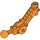 LEGO Oranje Toa Arm 5 x 7 Krom met Kogelgewricht en As Joiner (32476)