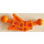 LEGO Oranje Toa Been 1 x 7 met 2 Bal Joints 30 graden (32482)