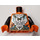 LEGO Orange Torso mit Silber und Kupfer Schlange Breastplate (973 / 76382)