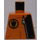 LEGO Orange Torso without Arms with Eyes in Fire and Zipper Decoration (973)