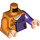 LEGO Oranje Two-Gezicht&#039;s Henchman Torso met Dark Purple Links Arm (973 / 76382)