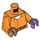 LEGO Orange Two-Face with Prison Jumpsuit Minifig Torso (973 / 76382)