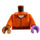 LEGO Orange Two-Face with Prison Jumpsuit Minifig Torso (973 / 76382)