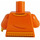 LEGO Orange Unbuttoned Jacket mit Dark Turquoise Striped Shirt Torso (973 / 76382)