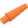 LEGO Orange Unicorn Horn with Spiral (34078 / 89522)