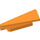 LEGO Orange Wedge 1 x 5 Spoiler Left (3388)
