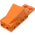 LEGO Orange Wedge 2 x 3 with Brick 2 x 4 Side Studs and Plate 2 x 2 (2336)