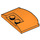 LEGO Orange Keil 3 x 4 x 0.7 mit Recess (93604)