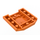 LEGO Orange Coin 4 x 4 Incurvé (45677)