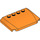 LEGO Oranje Wig 4 x 6 Gebogen (52031)