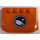 LEGO Orange Wedge 4 x 6 Curved with Arctic Explorer Logo Sticker (52031)
