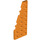 LEGO Orange Wedge Plate 3 x 8 Wing Left (50305)