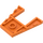 LEGO Orange Coin assiette 4 x 4 avec 2 x 2 Coupé (41822 / 43719)