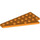 LEGO Orange Coin assiette 4 x 8 Aile La gauche avec encoche pour tenon en dessous (3933 / 45174)