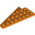 LEGO Orange Coin assiette 4 x 8 Aile Droite avec encoche pour tenon en dessous (3934 / 45175)