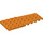 LEGO Orange Coin assiette 4 x 9 Aile avec des encoches pour tenons (14181)
