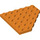 LEGO Oranje Wig Plaat 6 x 6 Hoek (6106)