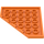 LEGO Oranje Wig Plaat 6 x 6 Hoek (6106)