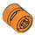 LEGO Orange Rad Felge Ø11.5 x 12 Breit mit gekerbtem Loch (6014)
