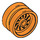 LEGO Orange Rad Felge Ø18 x 12mm mit Etched Felge (18976 / 65192)