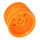LEGO Orange Roue Jante Ø30.4 x 20 sans trous d&#039;épingle, sans bord renforcé (54087)