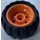 LEGO Orange Wheel Rim Ø30 x 20 with No Pinholes, with Reinforced Rim with Tire Balloon Wide Ø43 X 26