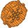 LEGO Orange Wheel with spike Ø62 (64711)