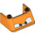 LEGO Orange Windscreen 3 x 4 x 1.3 with Blue Eyes (2437 / 70289)