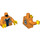 LEGO Orange Zipper Jacket Torso with Mining Logo on Back (973 / 76382)