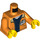 LEGO Arancione Zipper Giacca Busto con Mining logo sul retro (973 / 76382)